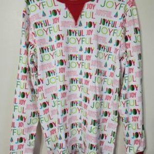 Men's Joyful Christmas Pajamas Size Medium. 2 Pieces